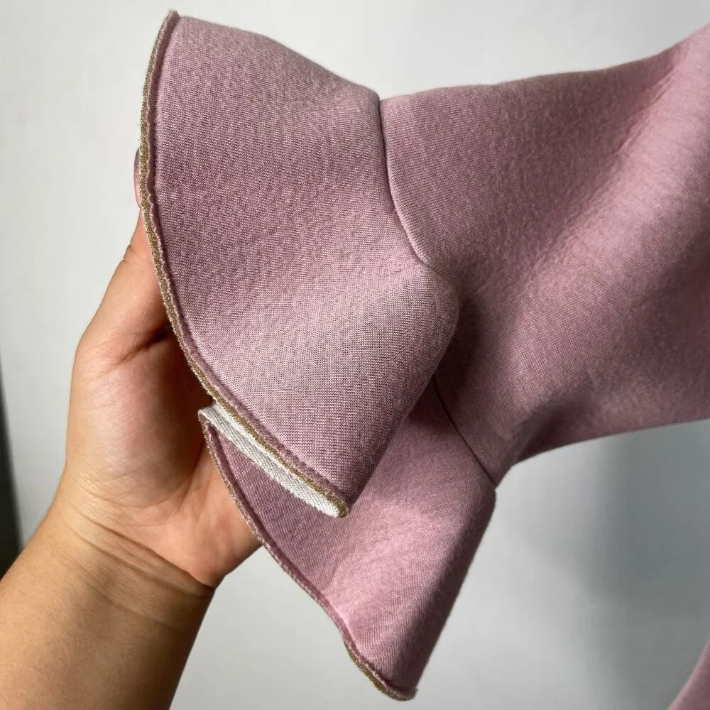 Fendi Kid's Pink Flowy A-Line Ruffle Long Sleeve Dress Size 6 Years - Picture 10 of 14